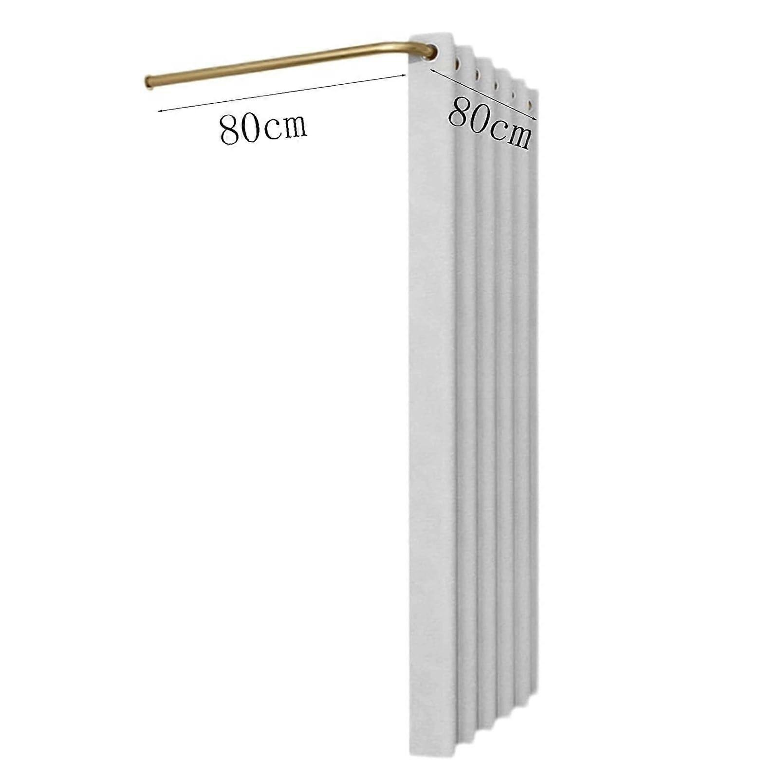 Lshaped Dressing Room with Shading Fabric Curtain Easytoinstall Saves Space