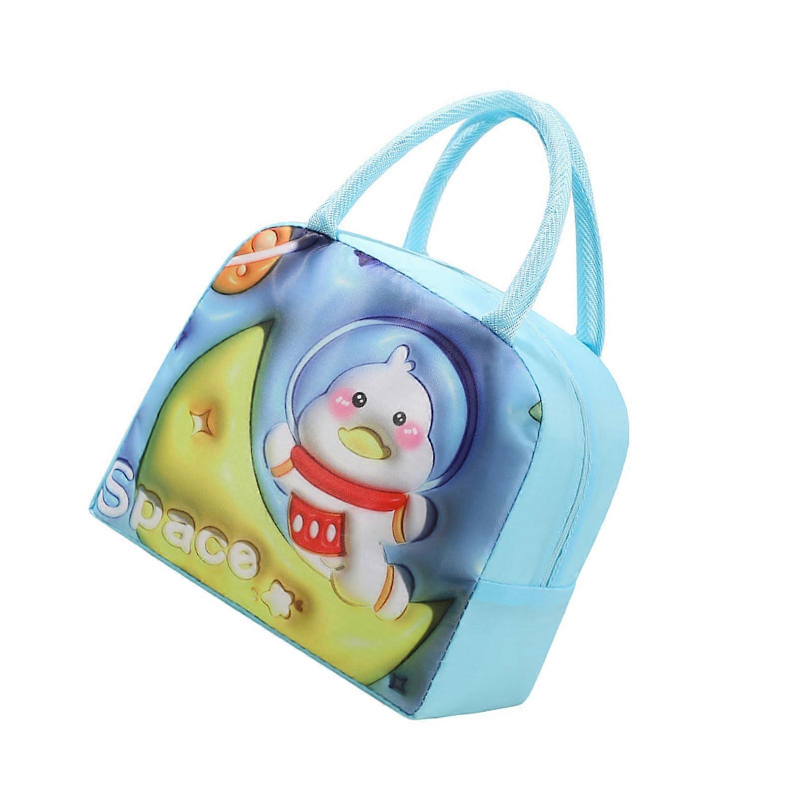 Robust Kids Lunch Bag, ChildFriendly, Friendly Patterned Lunch Bag for School Picnics and Travel, Multicolor
