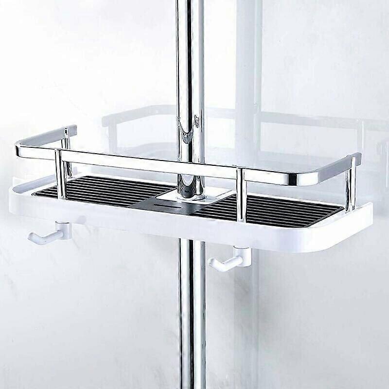 Wall-Mounted Adjustable Shower Shelf, Rust-Proof, Practical for Bathroom Use