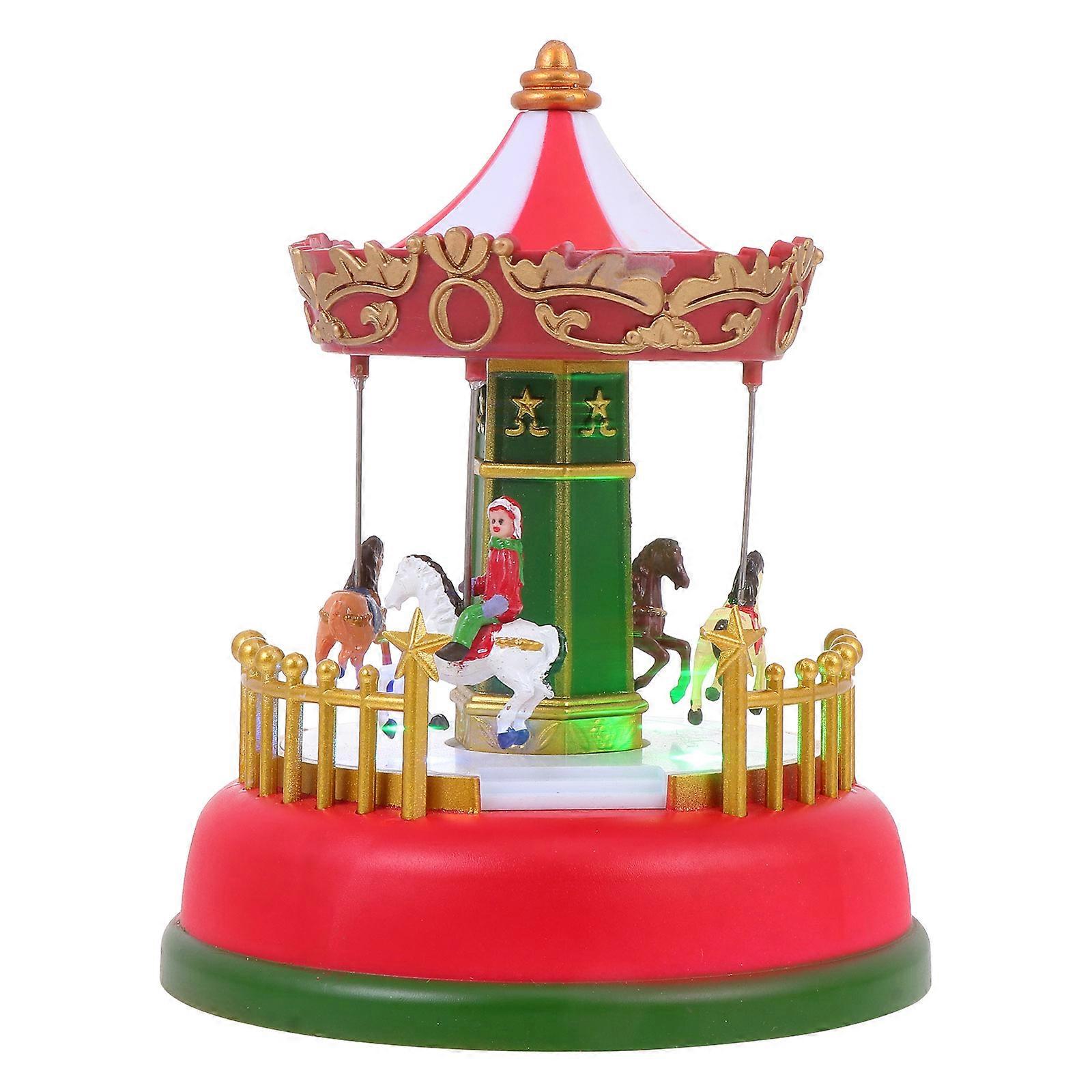 Novelty Holiday Decorations Merry-Go-Round Adornment 1Pc