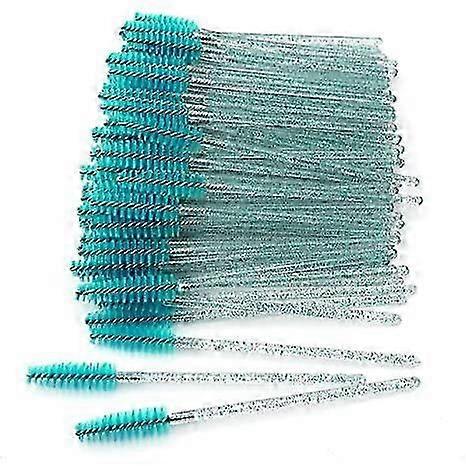 50-Pack Blue Disposable Eyelash Brushes - Essential Makeup and Extension Tools