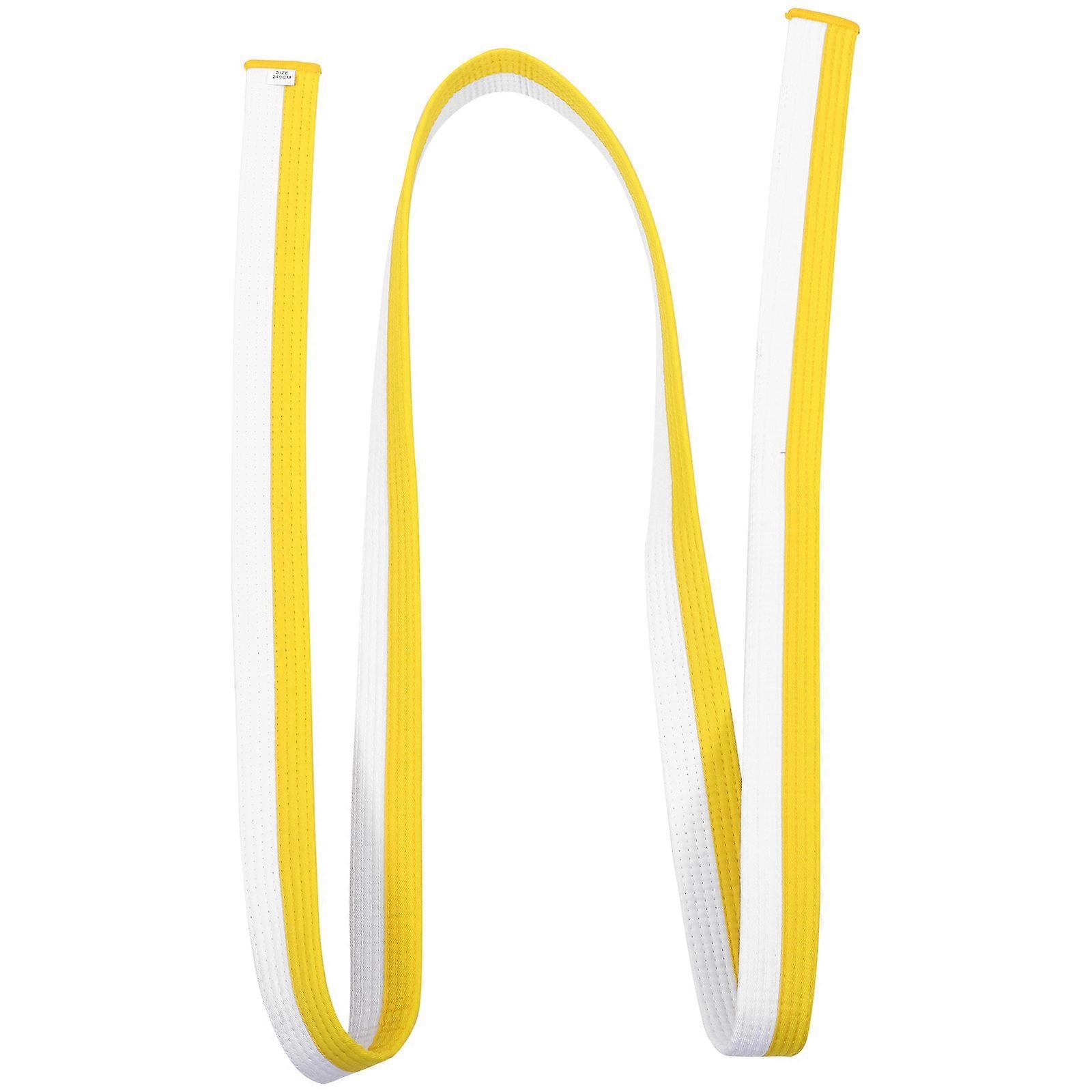 Profesyonel Dövüş Sanatları Spor Kemeri Rahat Wrap Polyester Pamuk Uzun Kayış 1Set