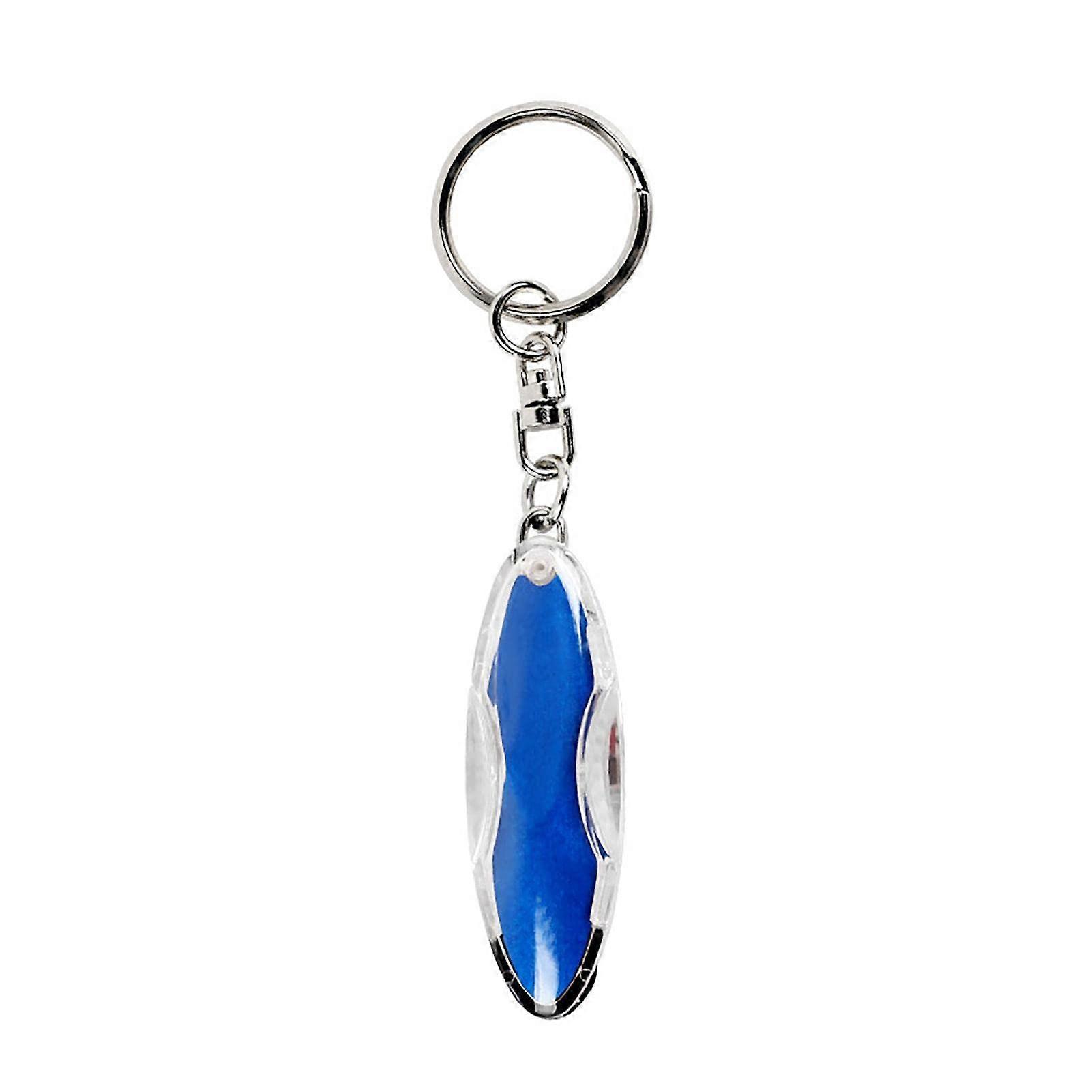 Anti-Static Keychain ESD Tool Portable Discharge Releaser With LED Light Static Blue