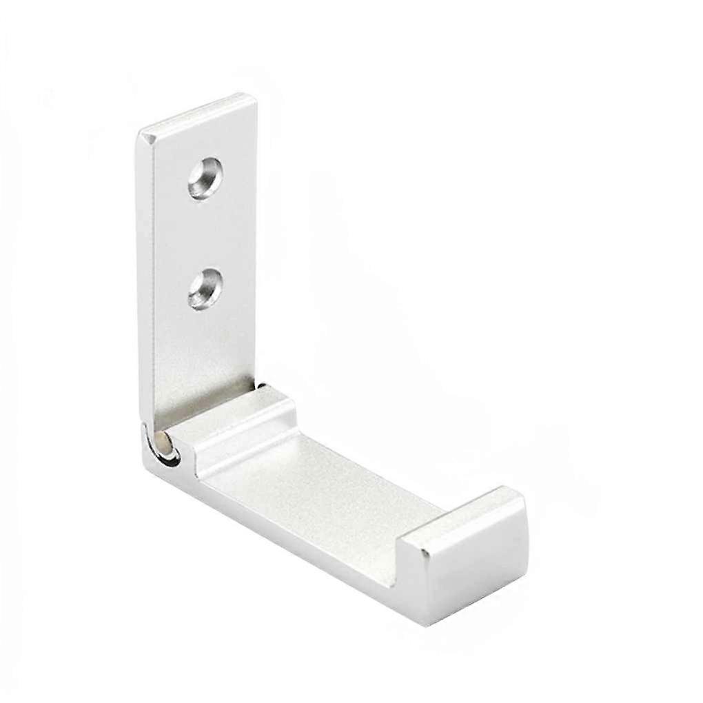 Foldable Hooks 1 Pack for Hats, Bags, Jackets, (Matte Silver)