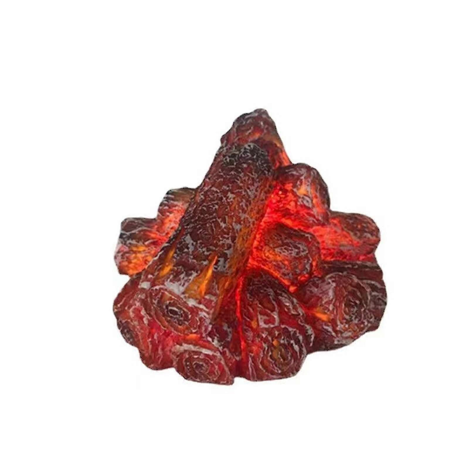 الفحم LED مصباح الاصطناعي LED الموقد واقعية الخشب المتوهج حرق اللهب عديم اللهب الموقد الخفيفة لديكور المنزل-Yvan
