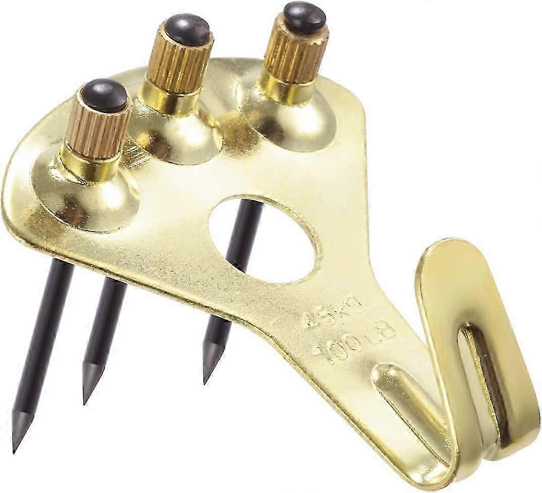 10 Pack 100 Lbs Picture Frame Hangers Hooks With Nails, Picture Hanging Hooks, Duty Plaster Pro Photo