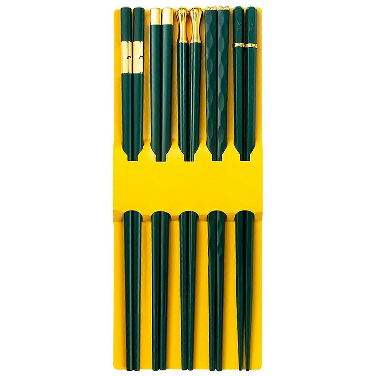 Chopsticks Reusable Fiberglass Chopsticks Camping EasyToClean GlassFiber 243x08cm 5Pairs