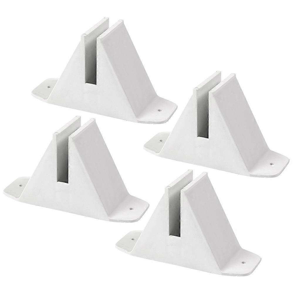4pcs Garden Fence Base Holders Sturdy Plastic Supports for Fencing Stability, Durable & Safe Design for Outdoor Use