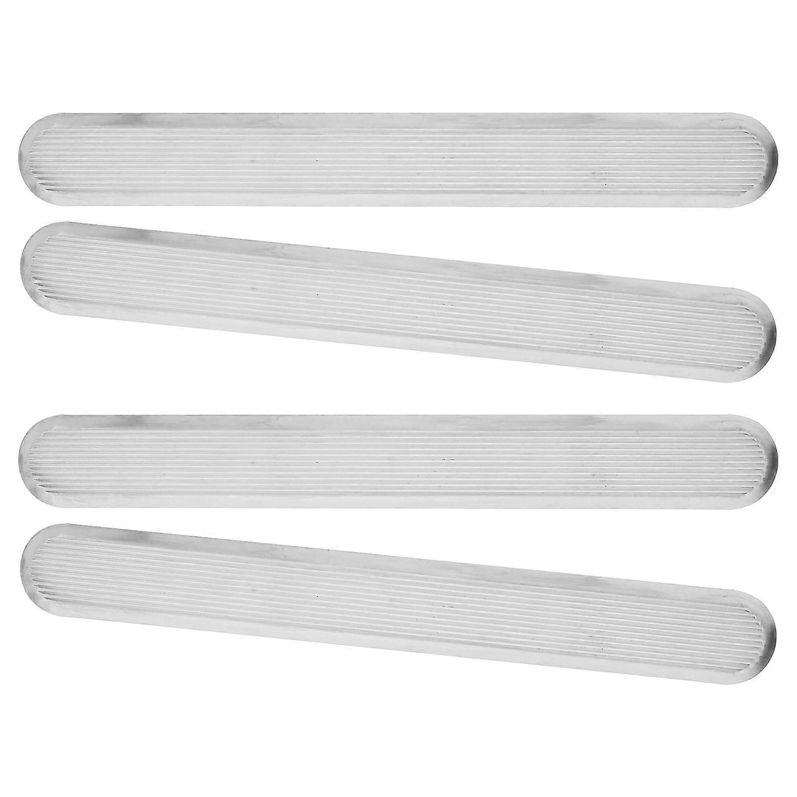 4pcs Tactile Paving Tiles for Outdoor, Anti Slip Surface Stickers for Sidewalks, Airports, Safe Navigation Road Markings