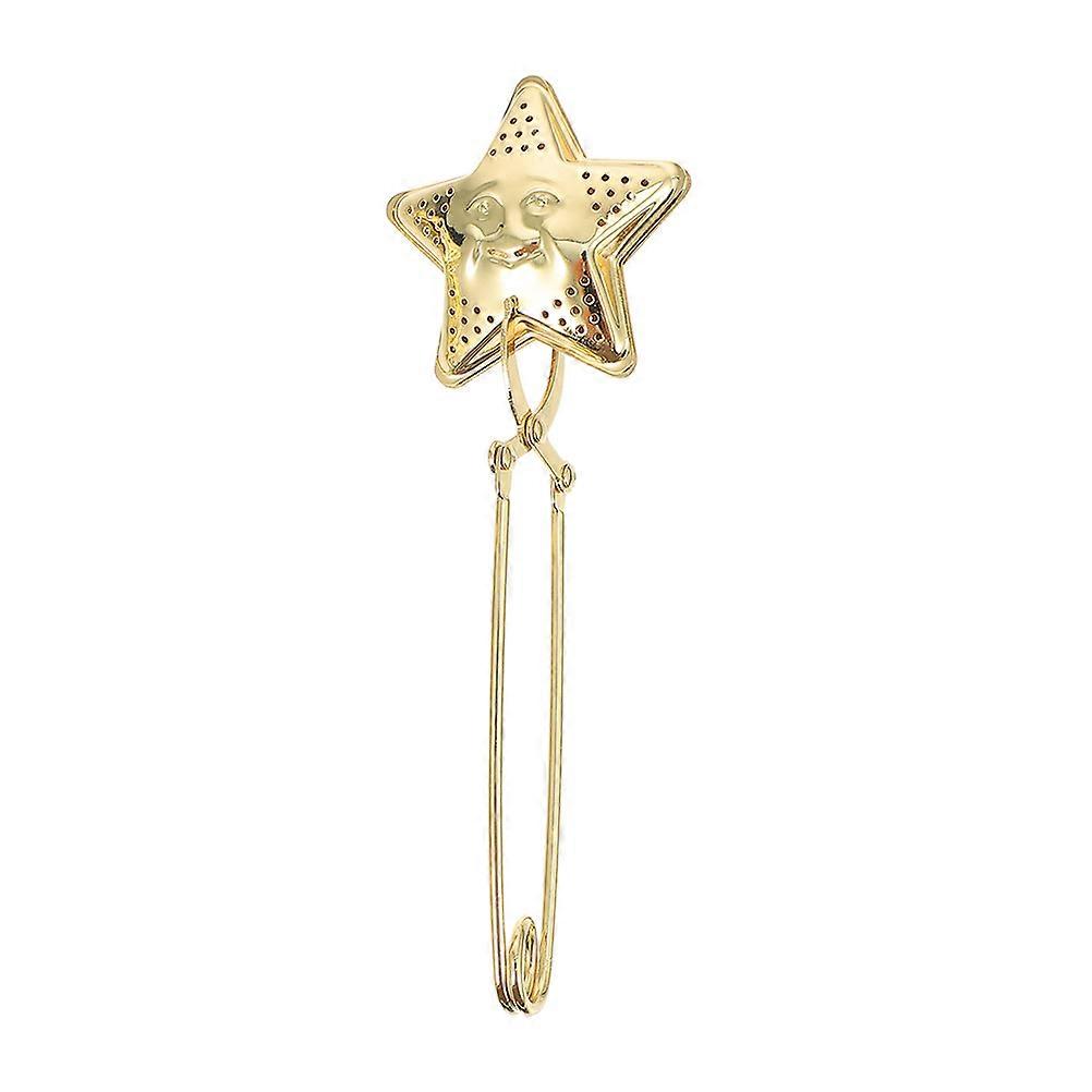 Metal Tea Strainer Moon Shape High Durability Practical present For Friends Design 1Pcs