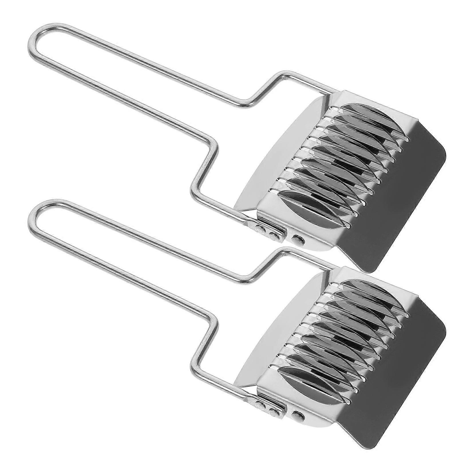 Pasta Spaghetti Maker Noodle Home Users Manual Operation Stainless Steel 17.70X7.30X3.00CM 2Pcs