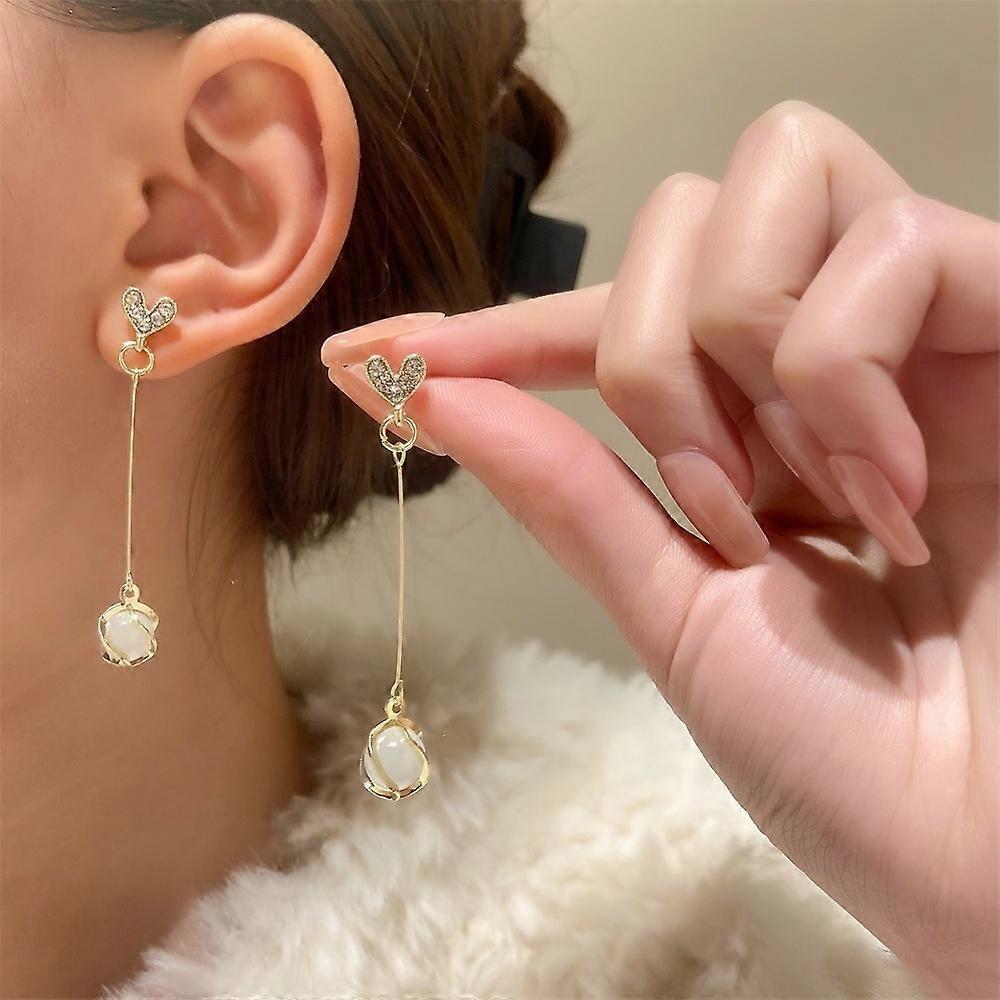 Zircon Windmill Earrings Women Dangle Drop Earring Jewelry