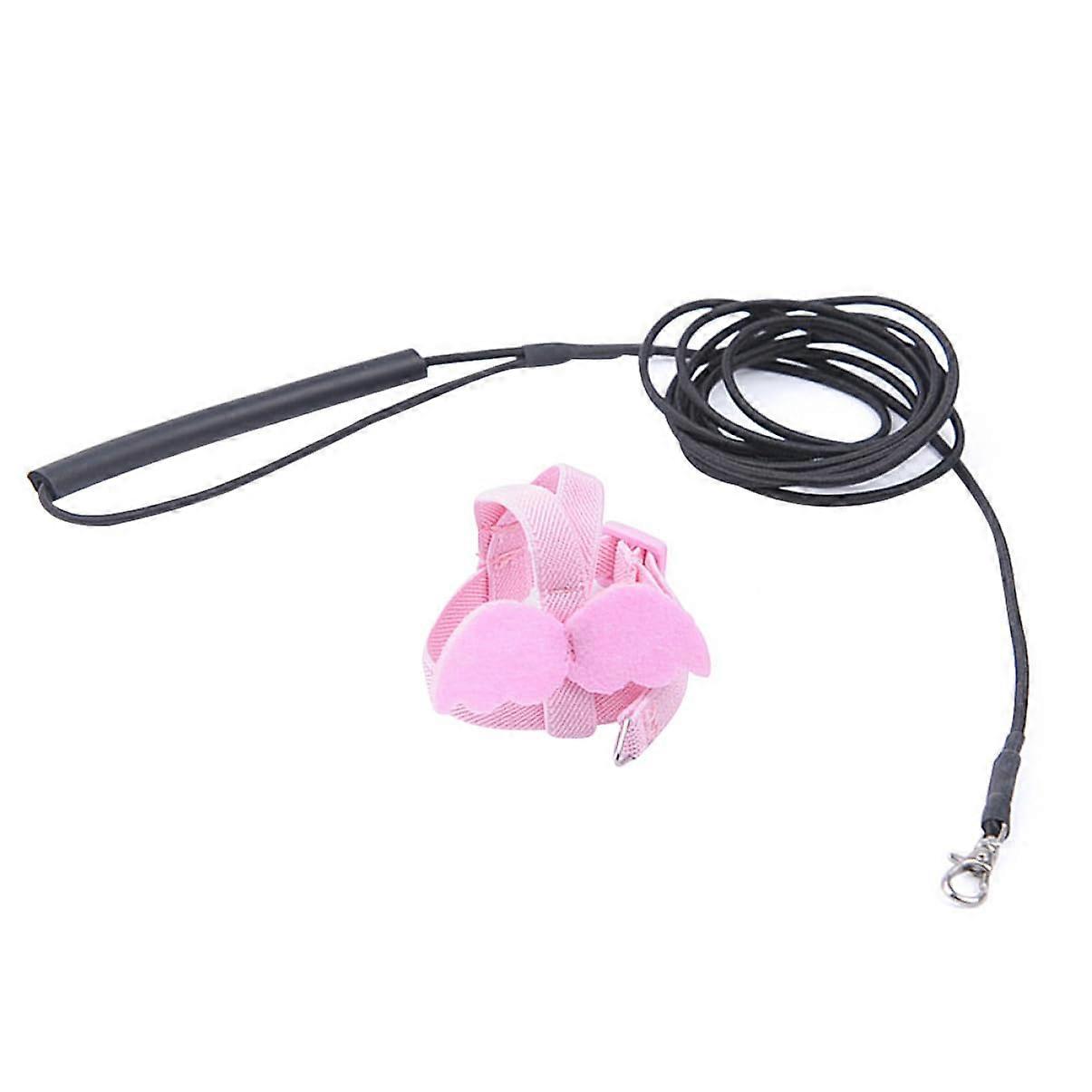 Parrot Harness With Wings - Adjustable Chest Harness For Budgies And Small Parrots, Outdoor Safe Flight, Elastic Leash