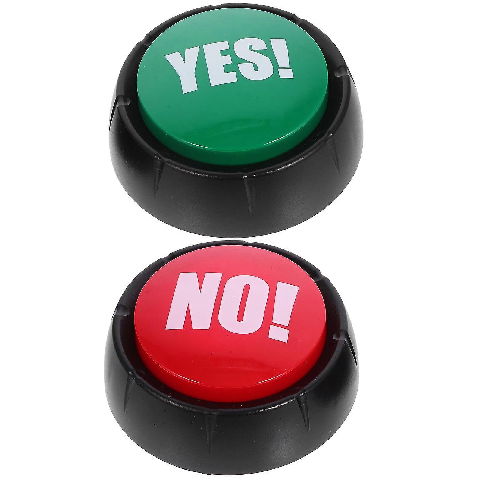 Yes No Sound Button 2 Pack – Fun Electronic Prank Toy for Adults, Great for Parties, Games, and Stress Relief