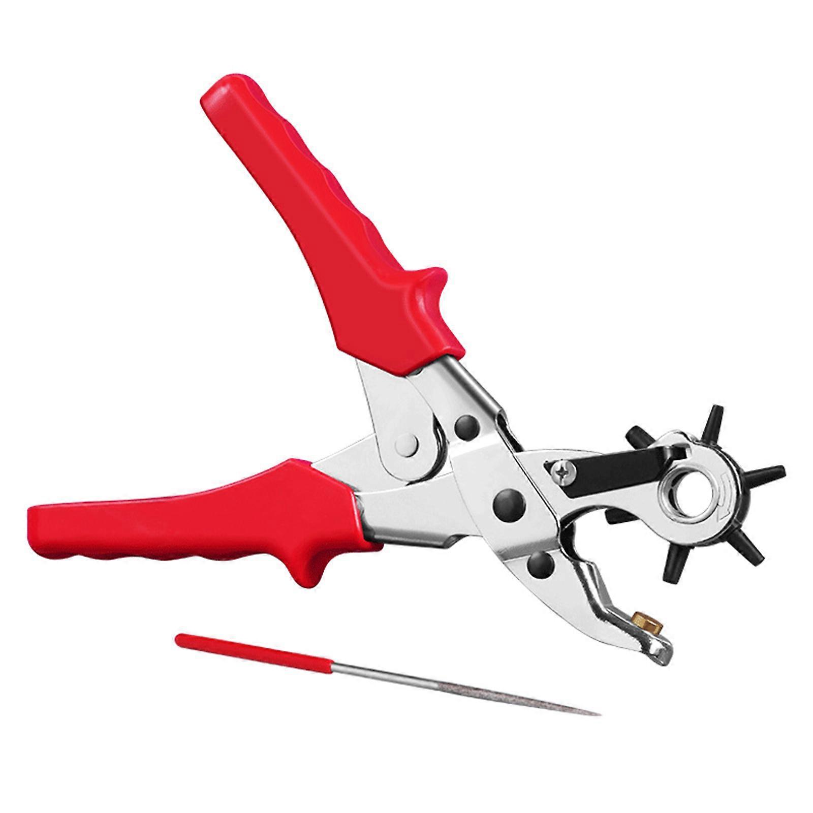 Multifunctional Strap Punching Pliers Leather Punching Tool Punching Tool Pliers Useful Round Machines Household Tool Multicolor