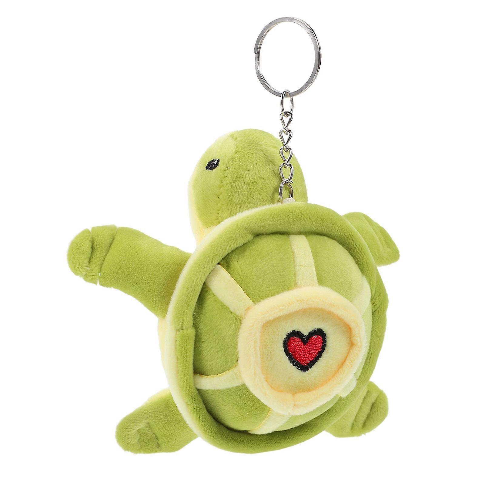 Turtle Shape Keychain Backpack Hanging Charm Bag Delicate Pendant Family Members Gathering 4.1×3.9×2in Attach to Bags 1Pcs