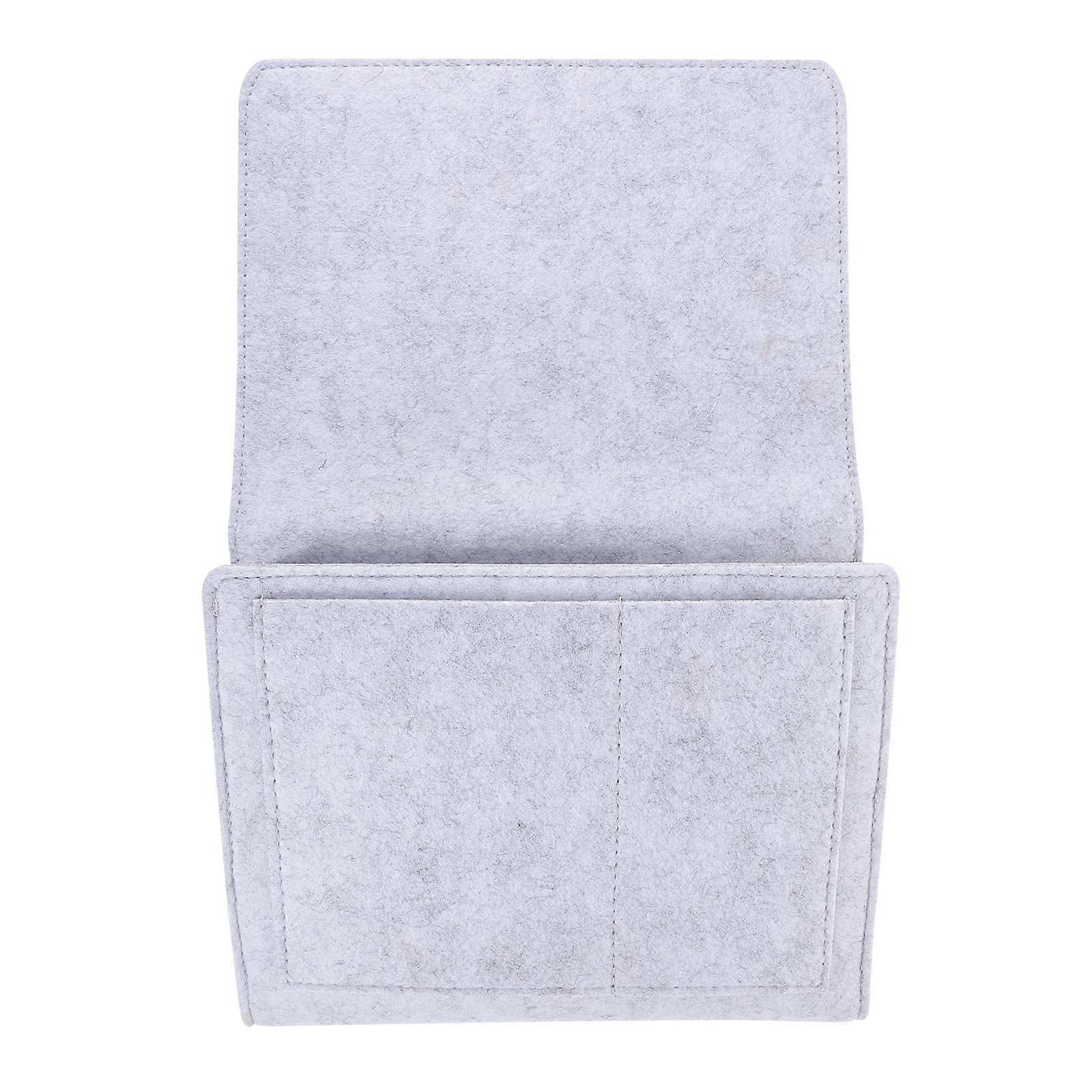 Felt Bedside Bag Storage Hanging Bag For Bedroom Use Premium Felt Material 10.61X8.65X2.75in 1Pack