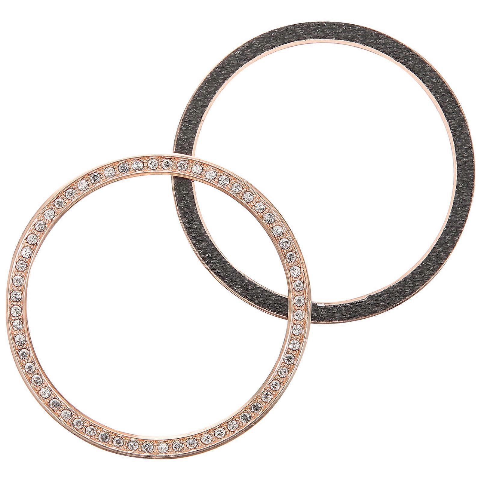 Metal Bezel Ring Watch Edges Ring Decorative Accessory For Women Everyday Use 2Pcs