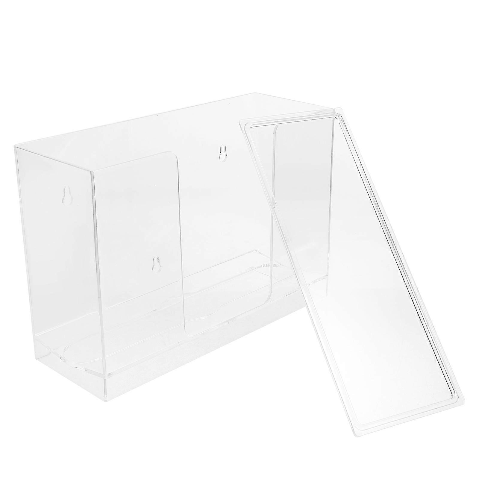 Bathroom Tissue Holder Wall Mounted Paper Towel Storage Rectangular Practical Design For Kitchen 25.7x18.5x9.5cm 1Pack