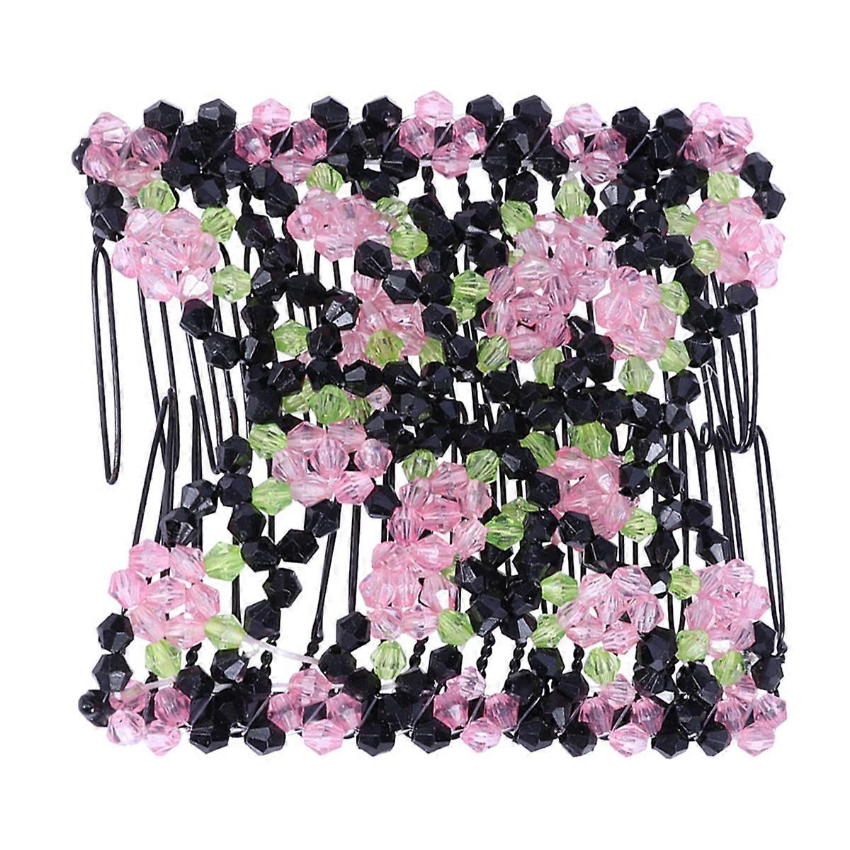 Pink Double Row Hair Comb for Women Easy to Use and Style Any Hair Type Cloth Lightweight