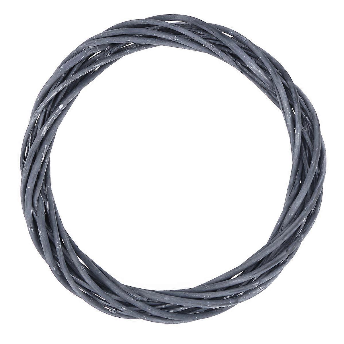 Black Grapevine Wreath Handmade Wooden Vine Branch Rustic Decorative Craft Frame for Door Wall Centerpiece Seasonal DIY Decoration