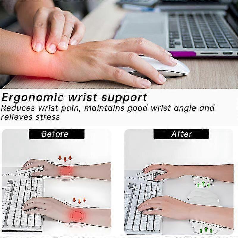 Small Cloud-Shaped Wrist Rest Wrist Support Ergonomic Rose Red
