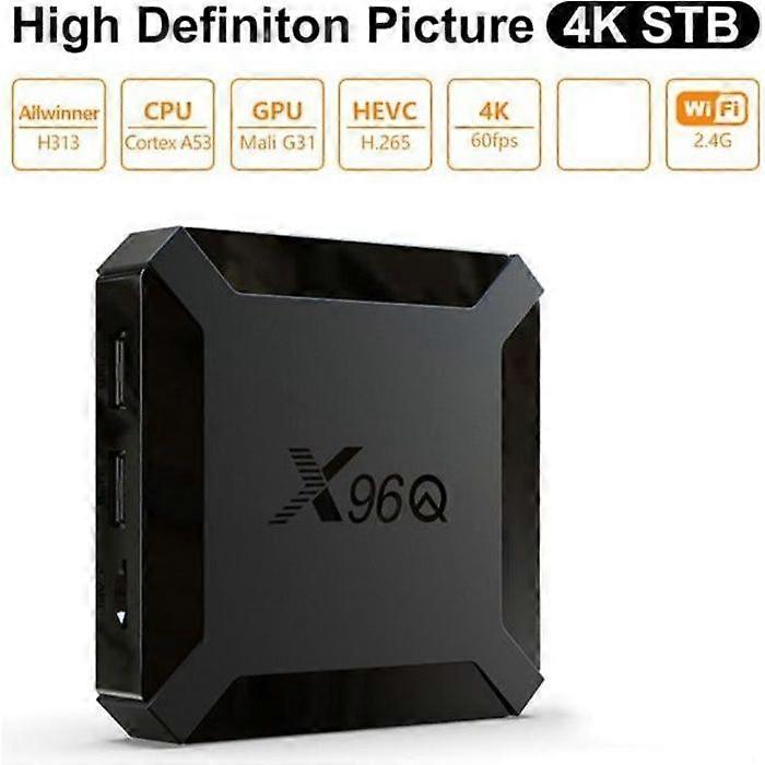 X96Q Smart TV BOX wifi 4k 2g + 16gb multimedia TV box android 10