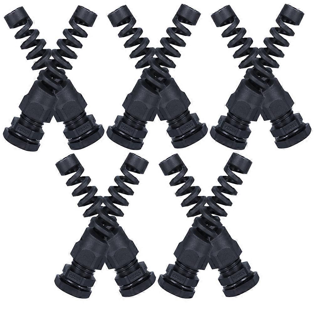 Nylon Cable Gland Joint Waterproof Dustproof For Lighting Installations 10Pcs