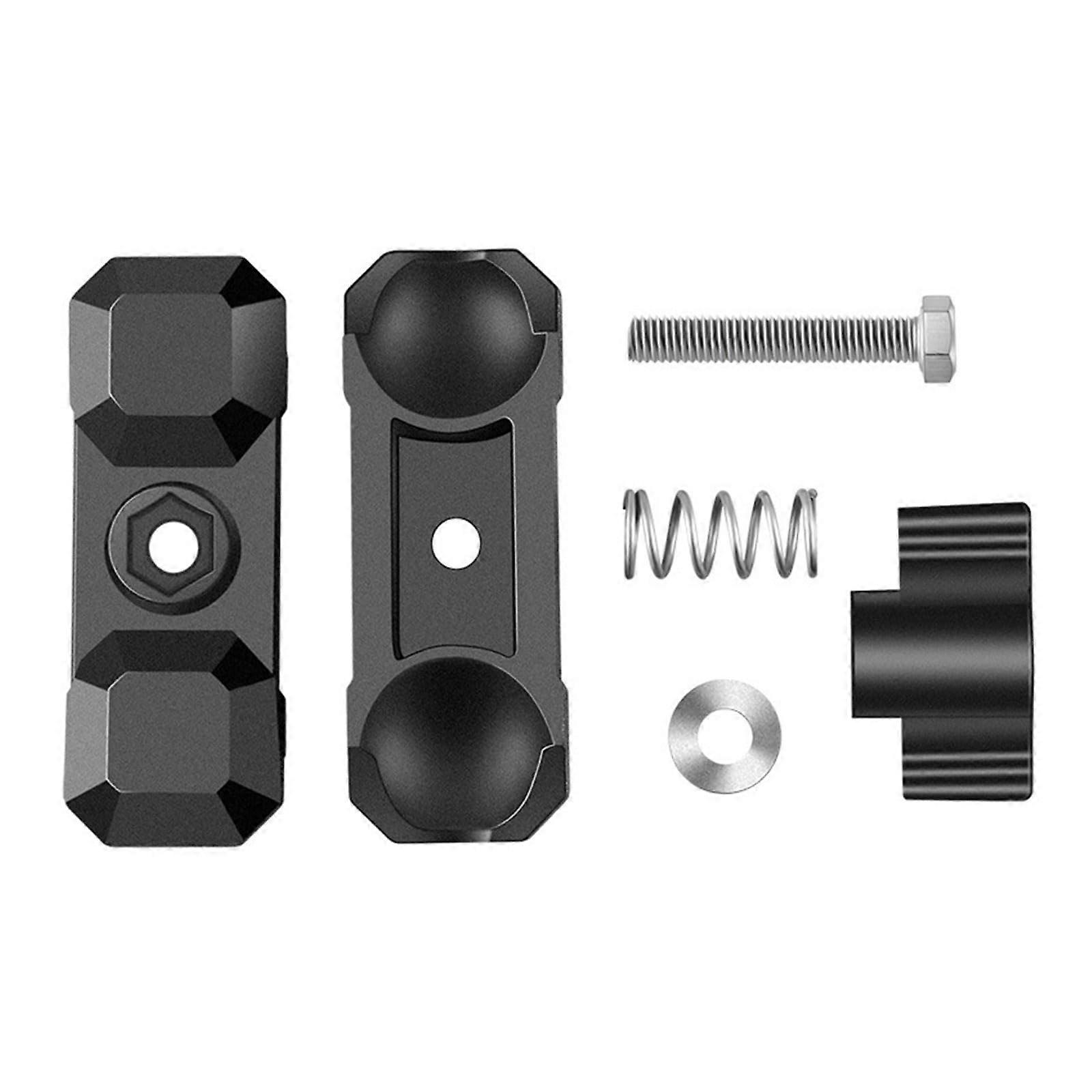 60 Mm Double Arm Camera Clamp Mount For Ball Bases Compatible With Bikes And Motorcycles Heavy-Duty Design