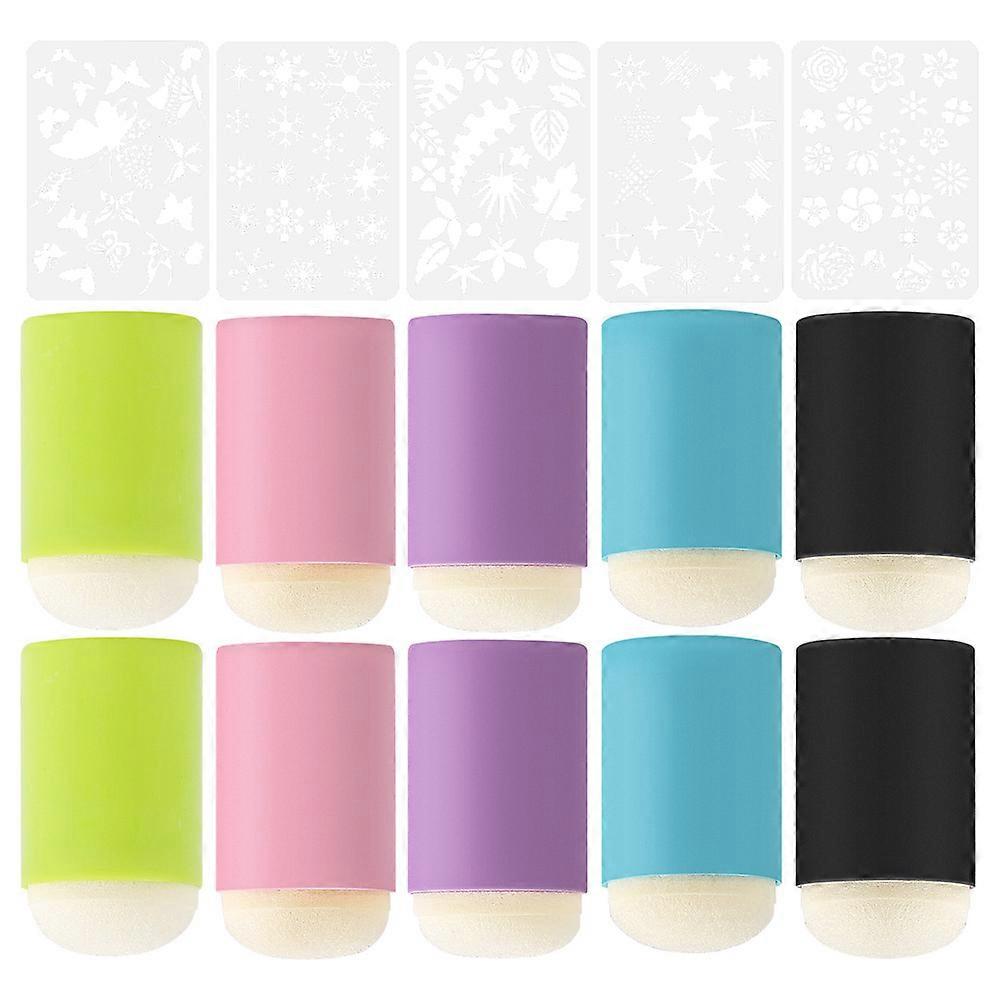 Ink Tool Finger Sleeve Smearing Tool Drawing Tools Assorted Color Ink Application 1 Set