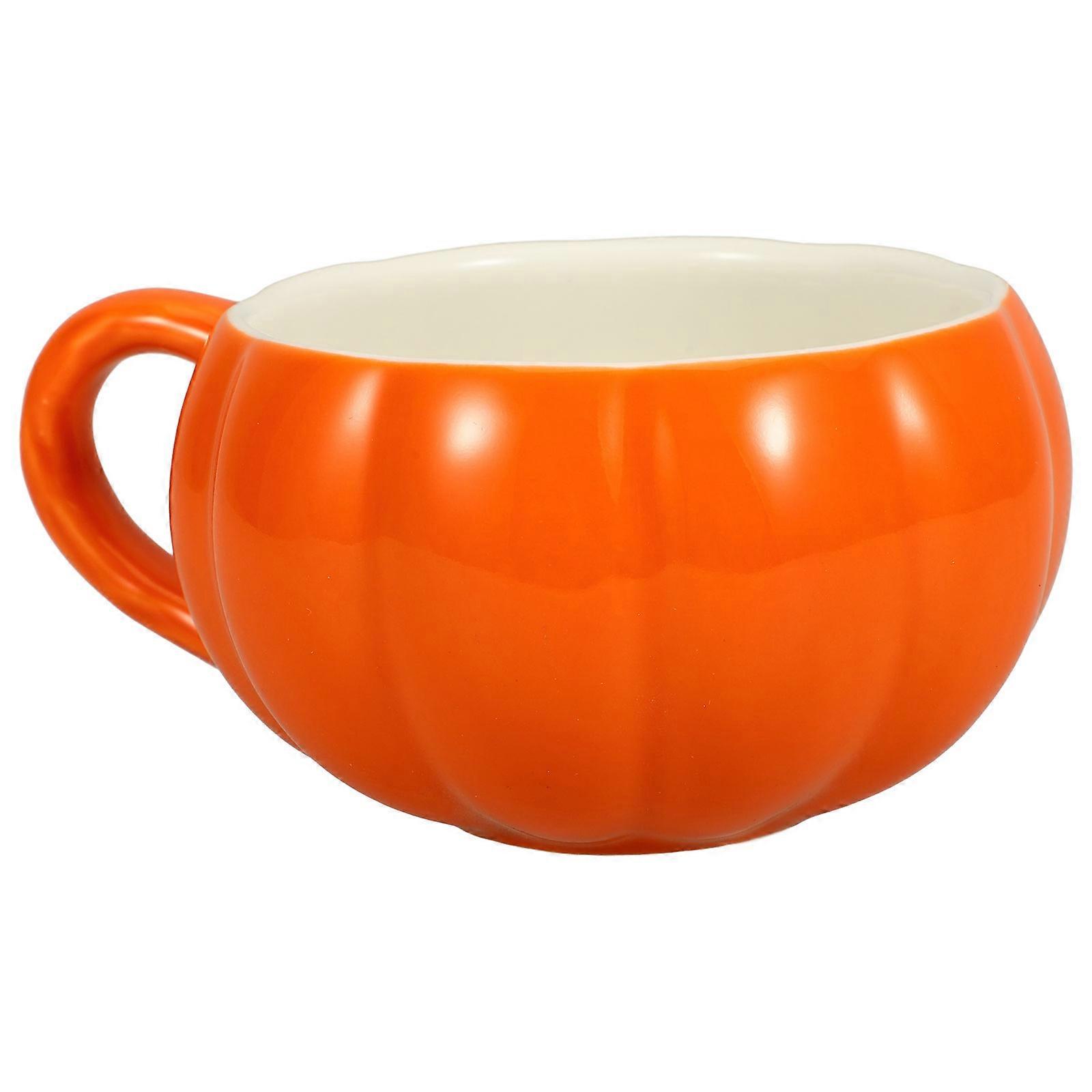 Pumpkin Print Mug Café Restaurant Halloween Gift 1Pcs