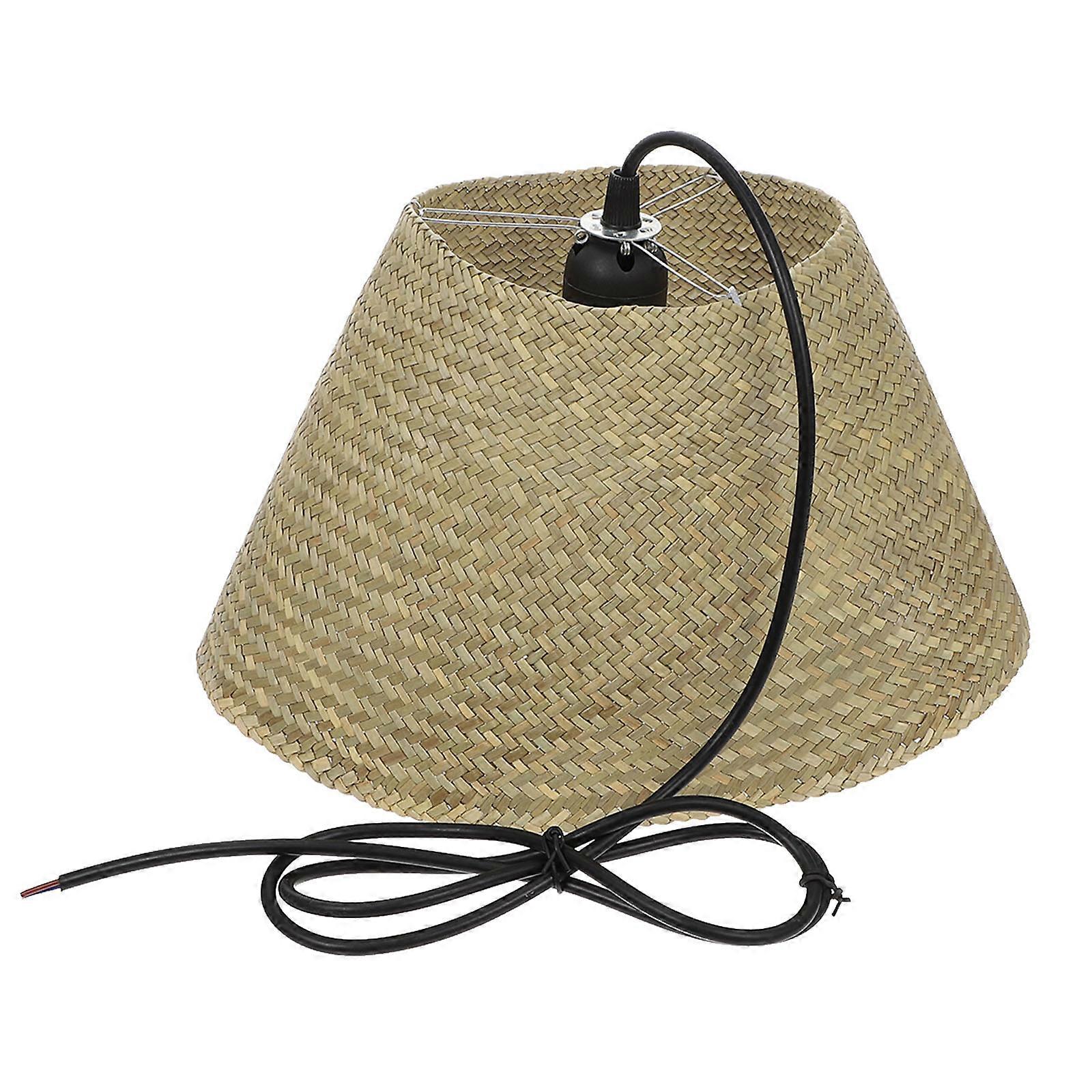 1pc Creative Woven Straw Ceiling Lamp Indoor Hanging Scene Ornament