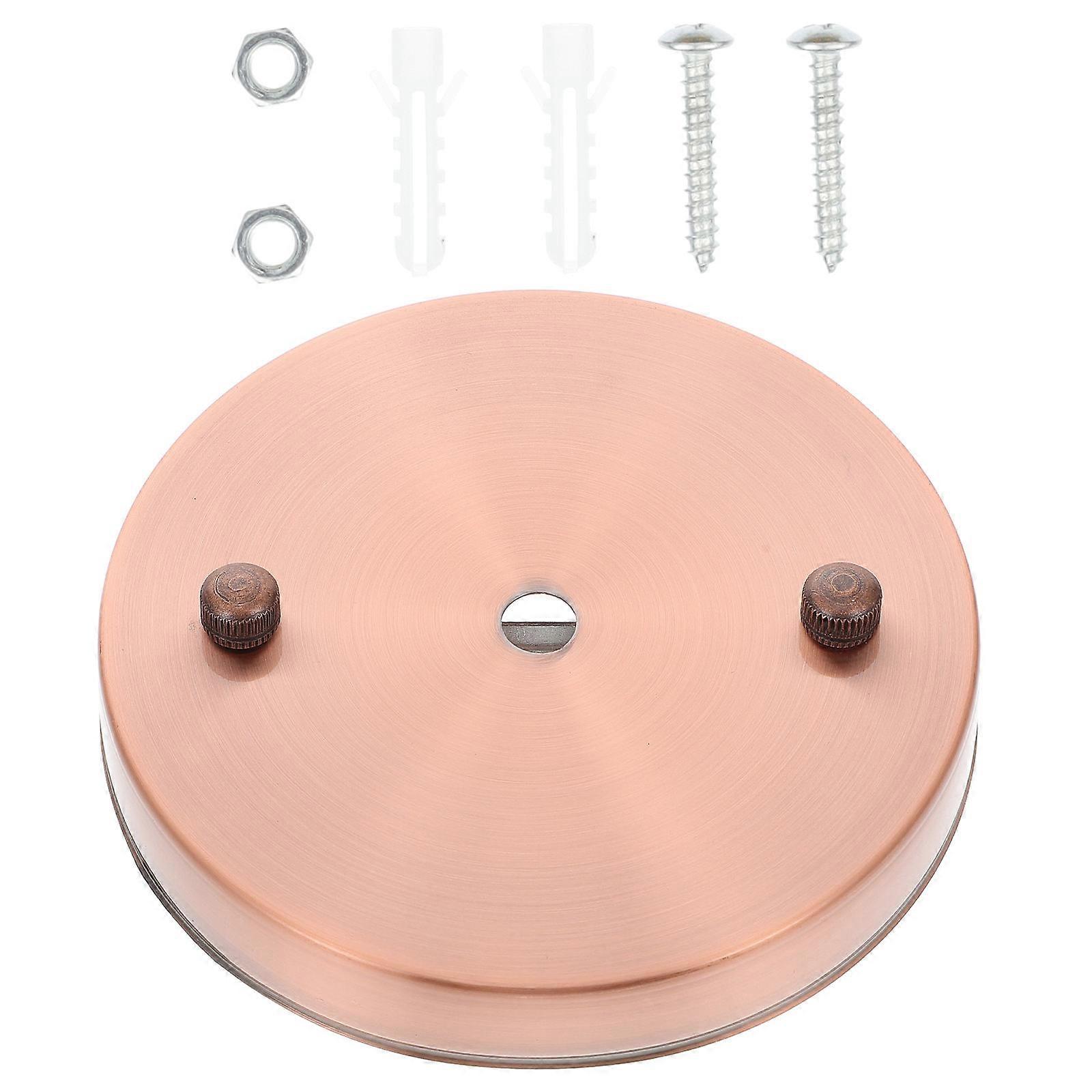 Pendant Light Base Holder Fashion Style Simple Design for Homeowners Red Bronze 1Set