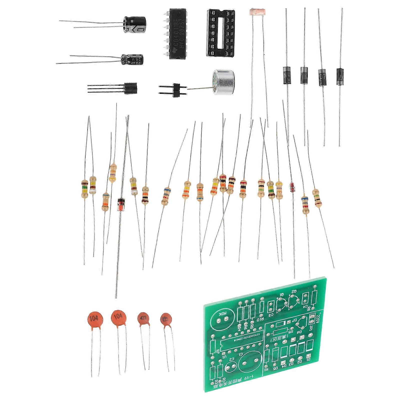 Voice Activated Switch Electronic Acoustic Control Module For Electronics Learning Diy Projects Green 5.00X4.20X0.20Cm Sound Sensor 1 Set