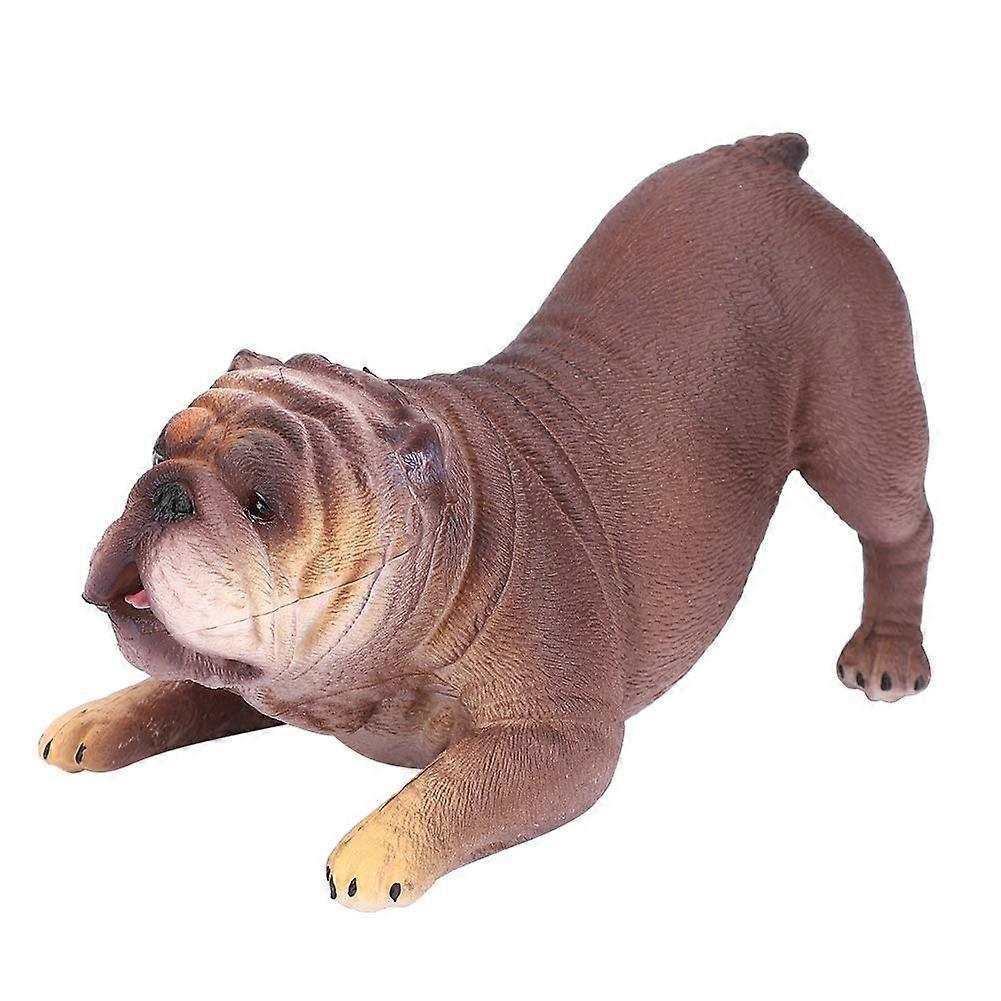 French Bulldog Plush Toy Sleepy Lying-Down Model, Realistic Soft Plush Fabric for Kids, 12-Inch Size