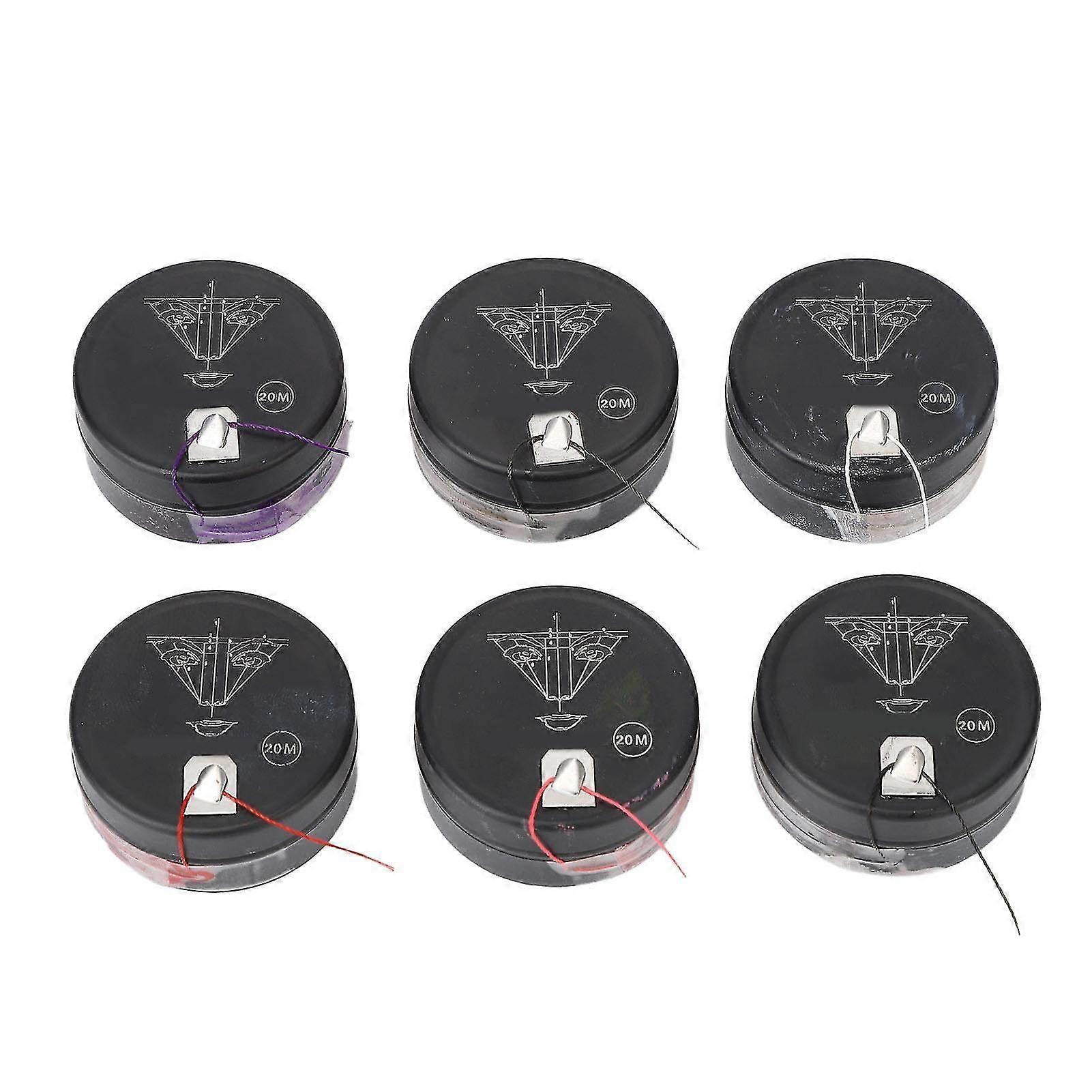 Permanent Eyebrow Mapping String - 6 Color Microblading Measuring Thread Tool for Precise Makeup Application, 65.6ft Length