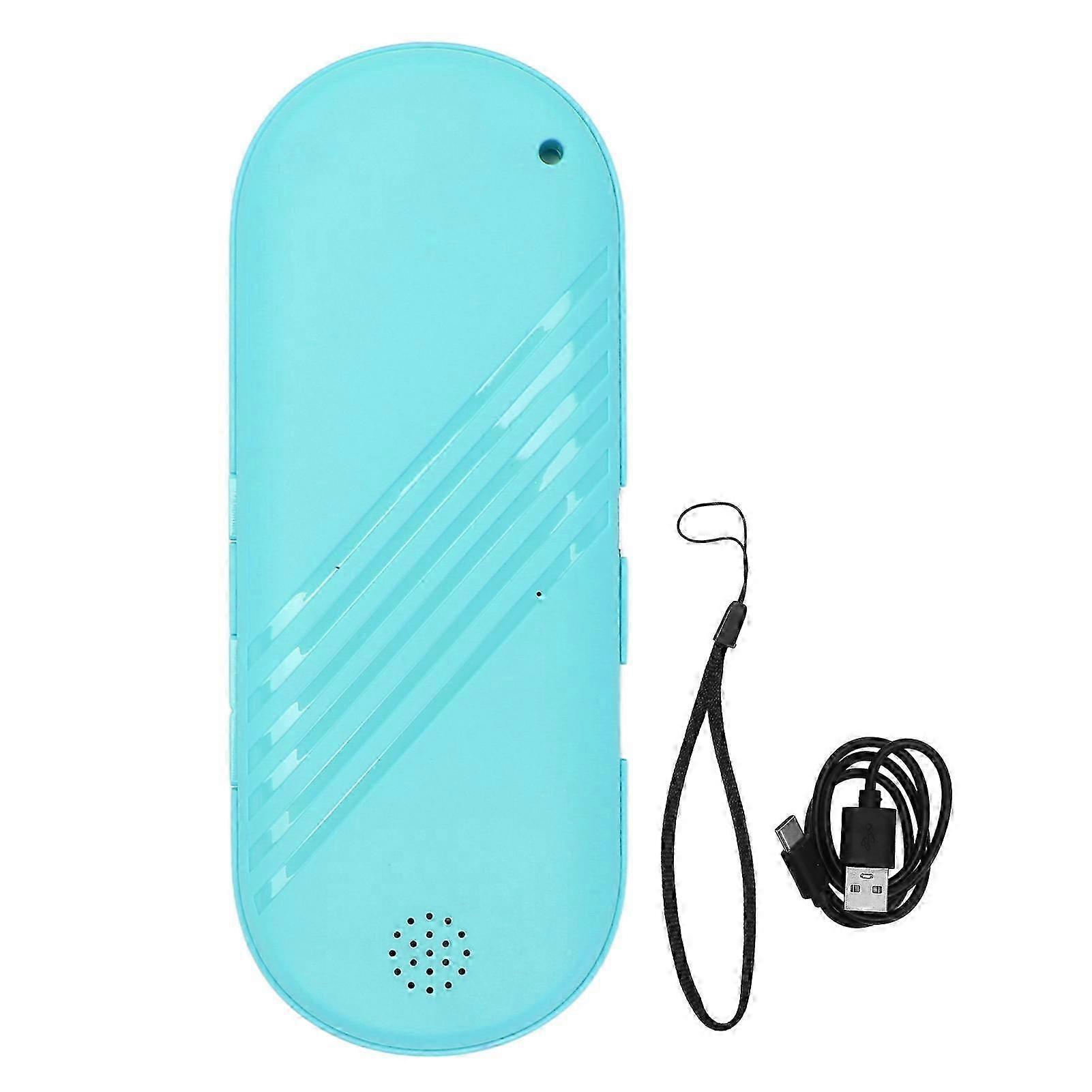2025 Under Pillow Speaker Multifunction Stereo Deep Bass Mini Bluetooth Conduction Speaker for Sleeping Blue