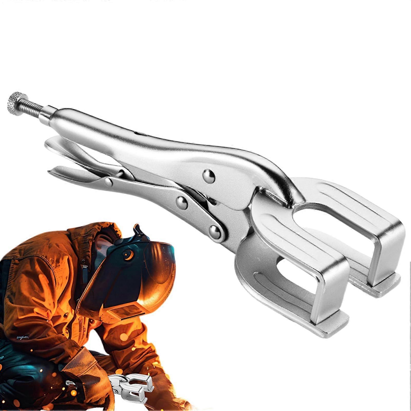 Gripzangen With Vise, Welding Pliers Grip Ziel, 9-Inch Locking Pliers With Quick-Release Clamp For Clamping And Securing