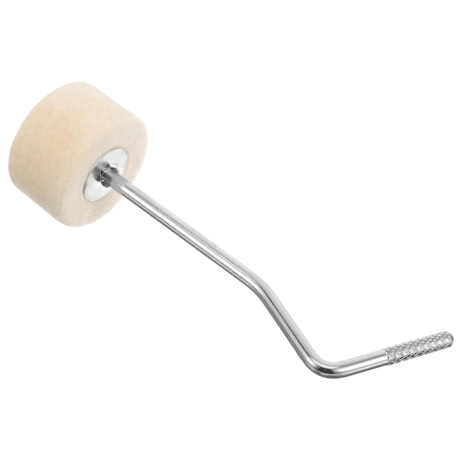 The **Bass Drum Beater with Curved Shaft, Metal and Felt Pedal Hammer** is a , reliable drumming accessory designed for both **students and
