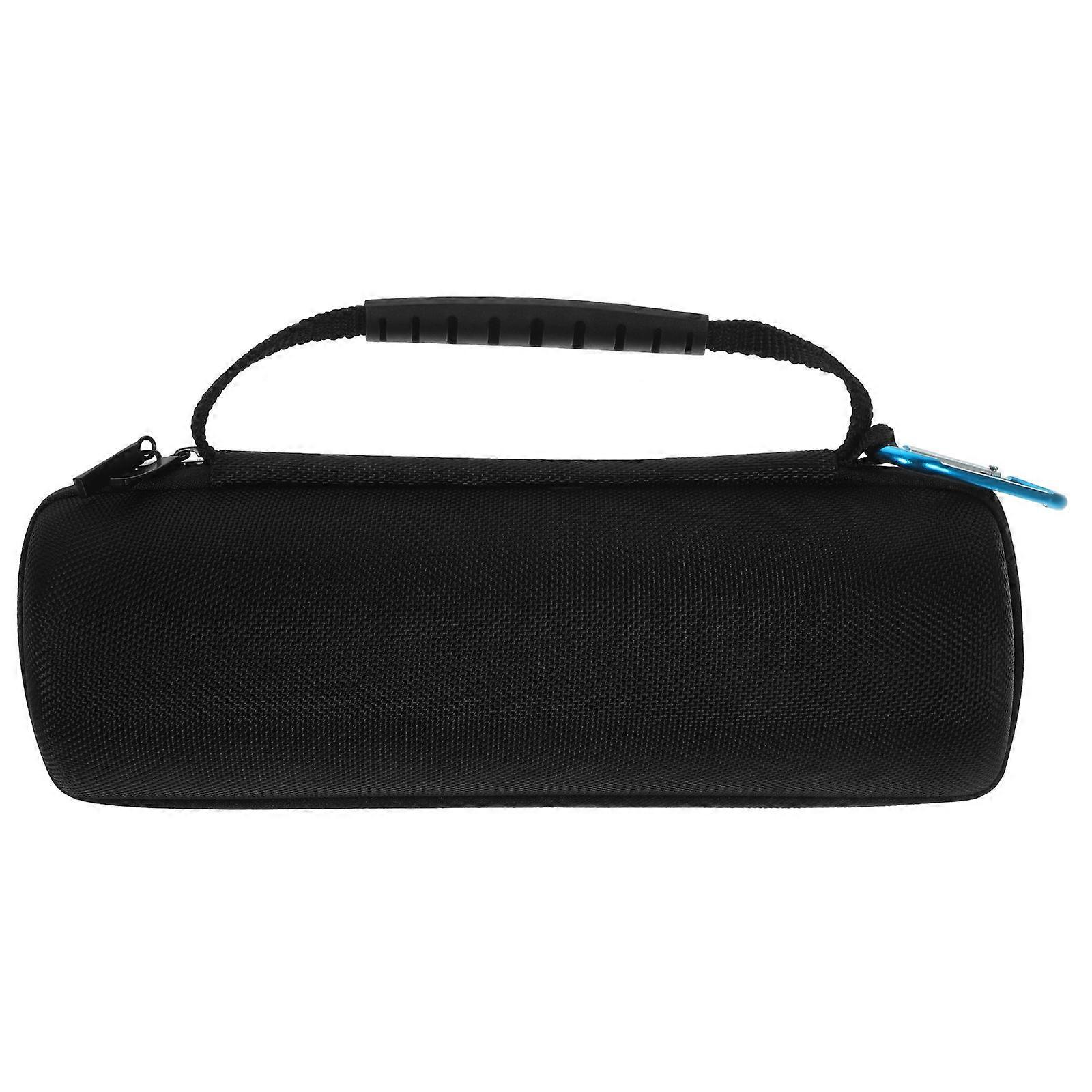 Black Protective Case with Strong Travel Handle for Electric Appliances Dual Compartment Storage