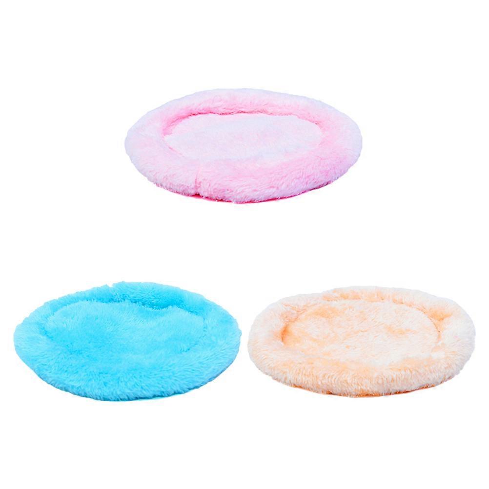 Warm Hamster Pad Bed in Assorted Color Made of Cotton Velvet for Pets Use Lightweight Portable and Easy to Clean 3pcs L
