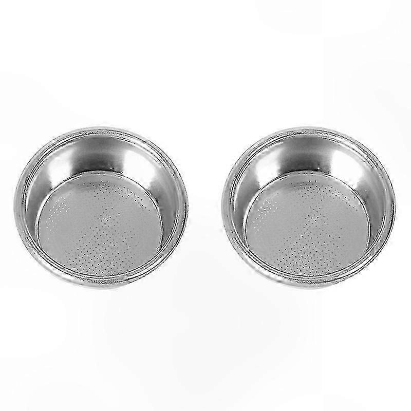 54mm Coffee Filter Basket 2-Pack for Semi-Automatic Espresso Machines Bottomless Portafilter Accessory