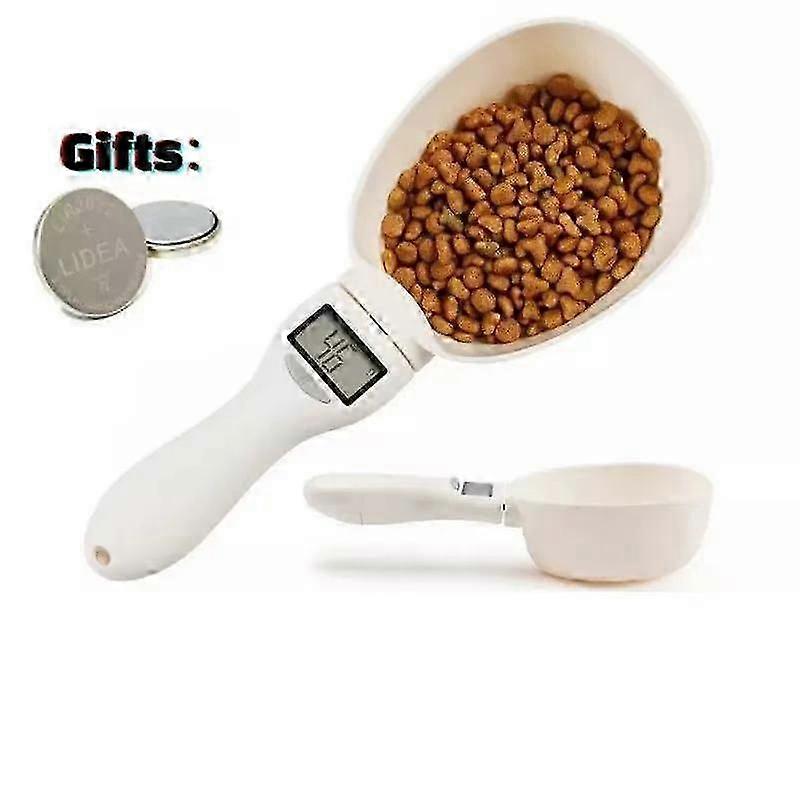 Multipurpose Digital Scoop Scale for Kitchen & Pet Food - Precise Measuring Spoon for Pets