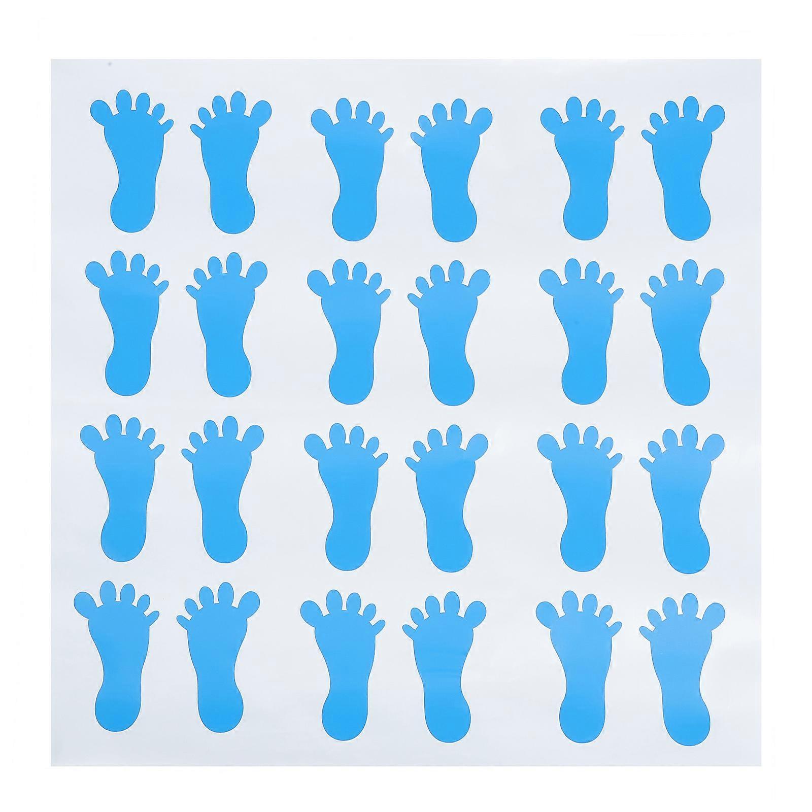 Footprints Floor Decals Ideal For Outdoor Malls And Kitchens Constructed With Durable PVC And Waterproof Features 20 Sheets