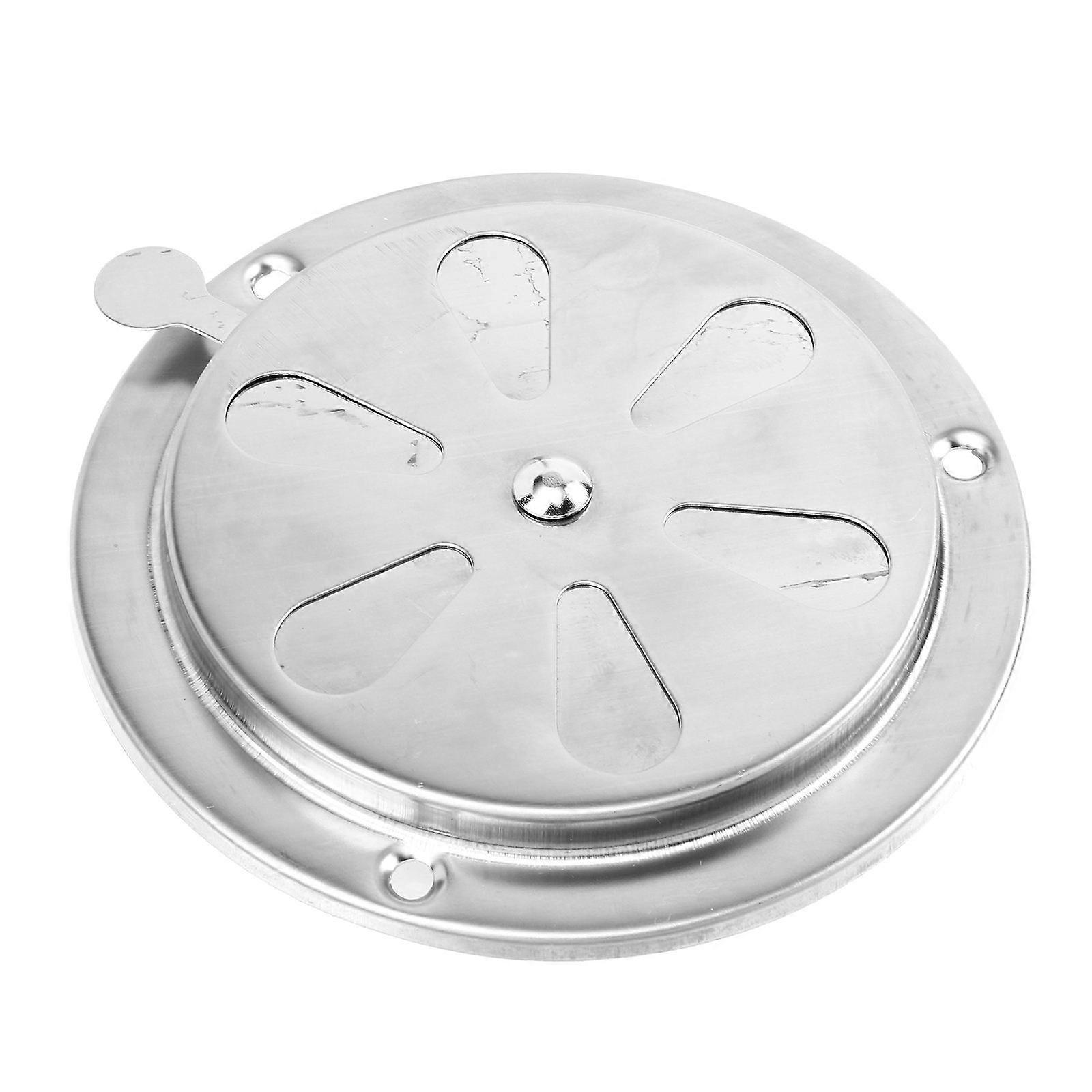 Adjustable Stainless Steel Air Vent Cover, Durable Ventilation Grille for Boats, Ovens, and Thermostat Boxes, Compact Design with Side Knob Opening