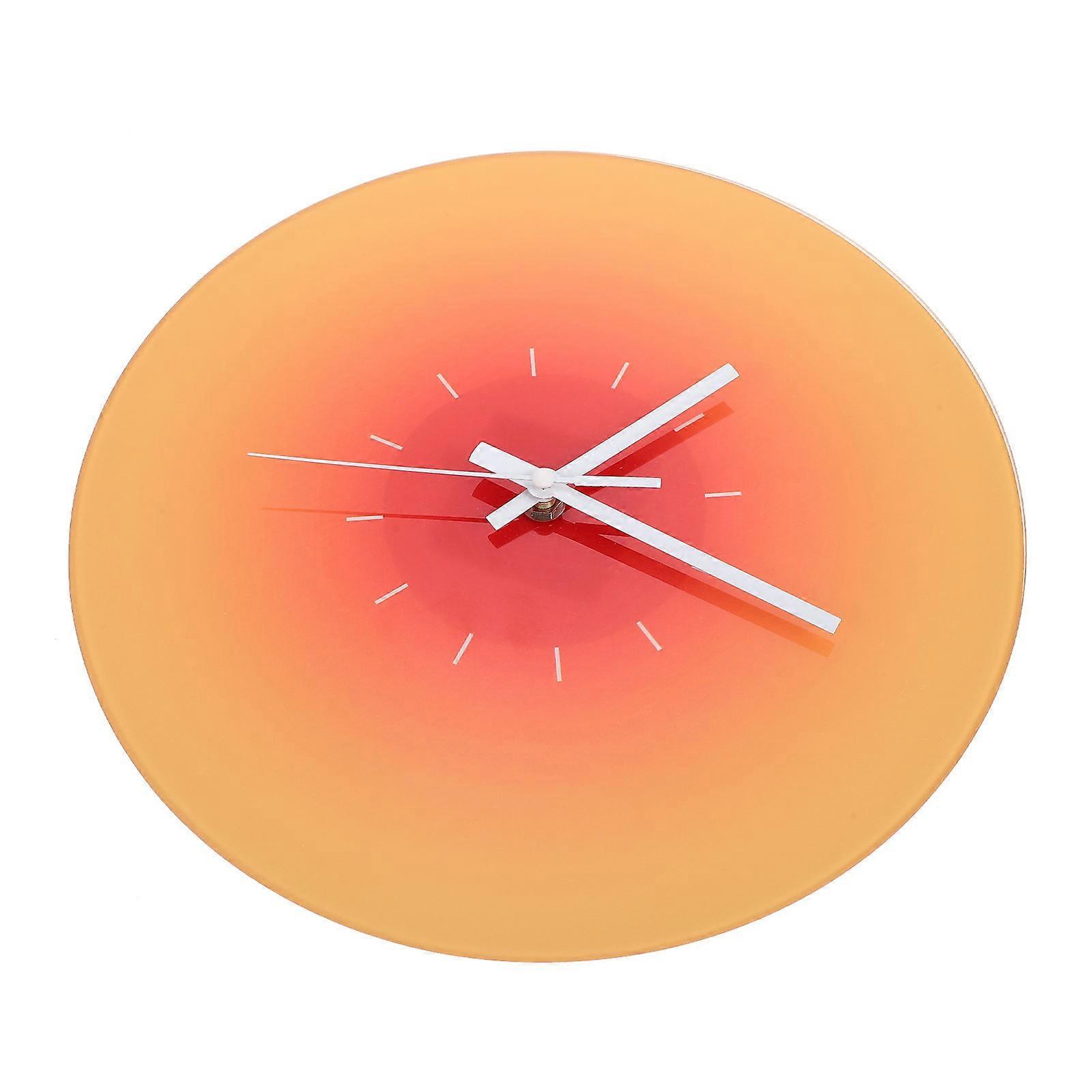 Stylish Silent Gradient Wall Clock for Bedroom & Living Room – Color Changing Decorative Home Ornament