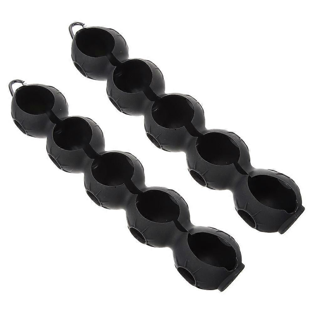 2pcs Golf Ball Display Holder with Protective Cover Portable Golf Ball Sleeve Essential Accessories for Men