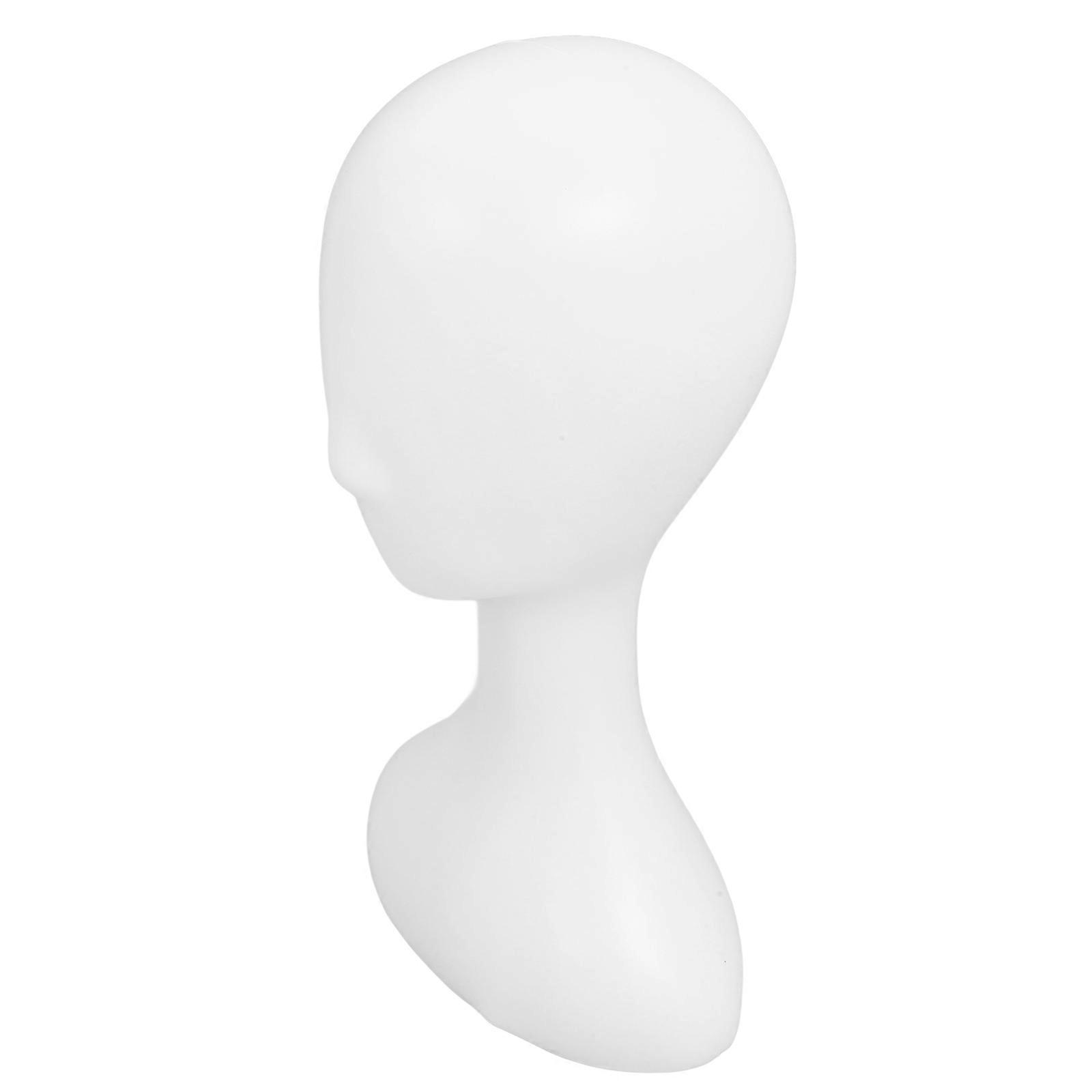Scarf Display Mannequin Head For Caps/Hat Stores White Color With Storage Function 1Pack