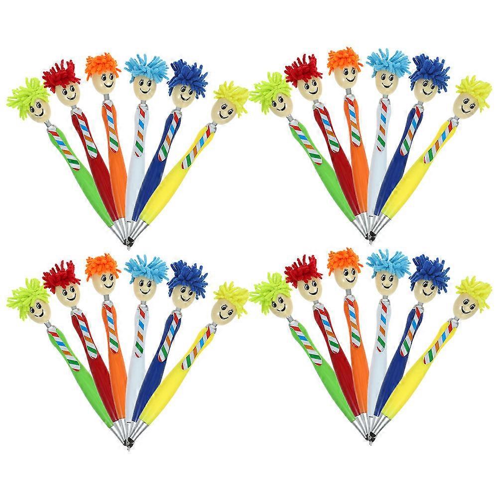 Round Tip 1.0mm Ballpoint Pen Assorted Color Writing Tools For Students Office Supplies 24Pcs