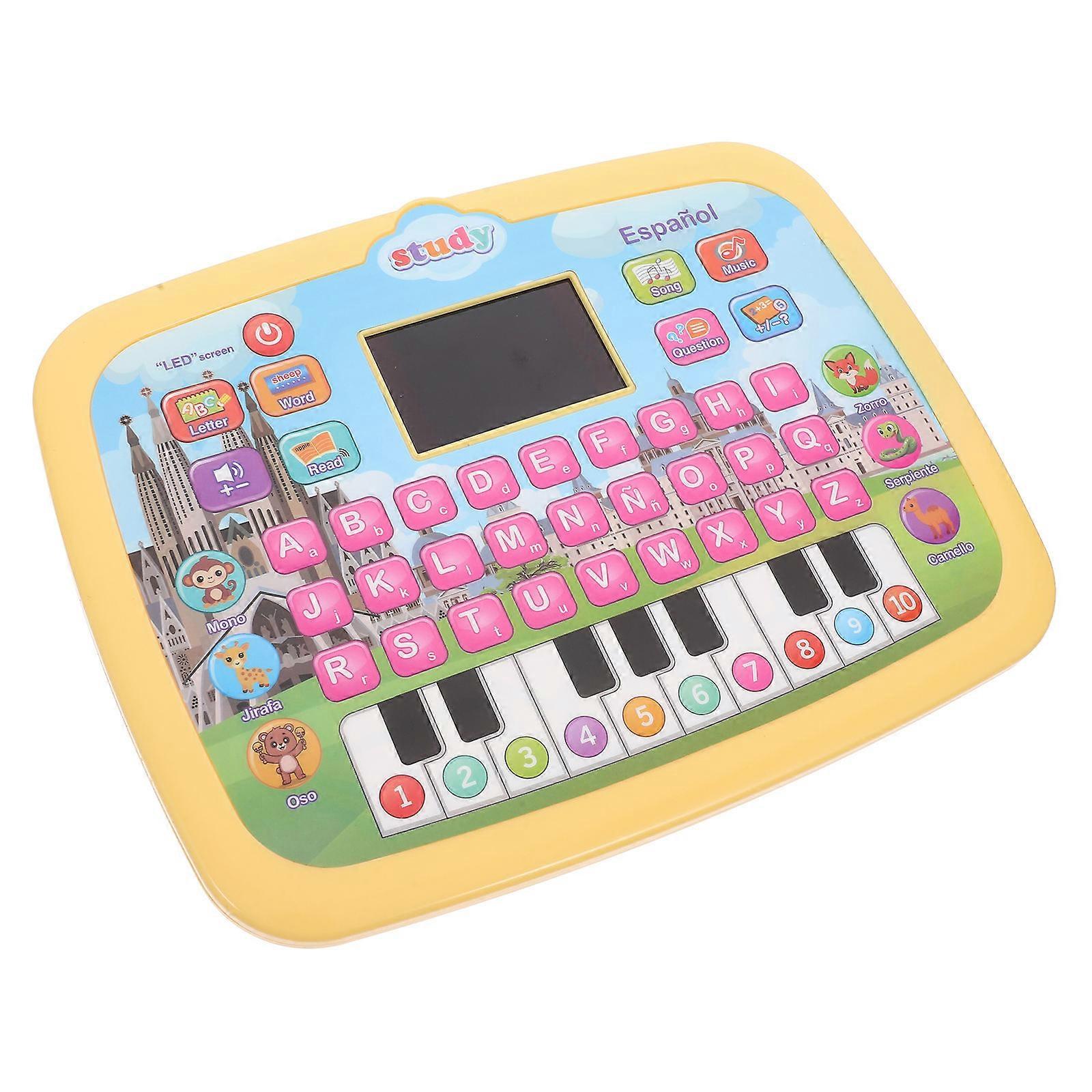 Spanish Talking Pen for Kids Early Education Machine with Interactive Features ABS Yellow